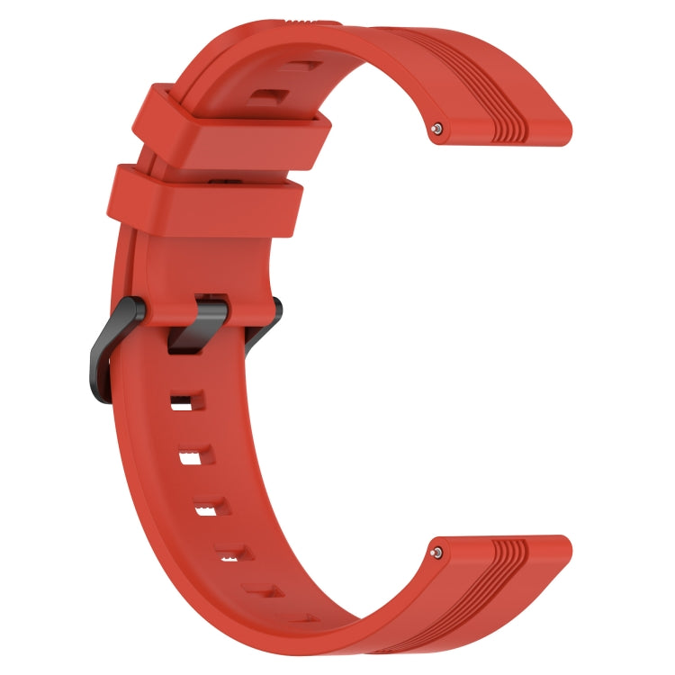For Xiaomi MI Watch Sport 22mm Concave Striped Slicone Watch Band(Red) - free shipping - PMC TechLife - Order now!