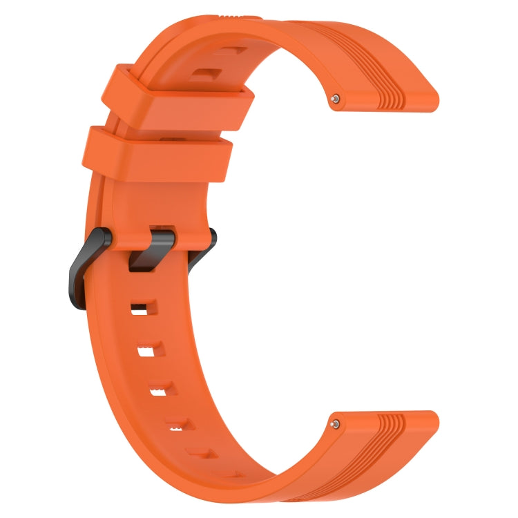 For Xiaomi MI Watch Color 22mm Concave Striped Slicone Watch Band(Orange) - free shipping - PMC TechLife - Order now!