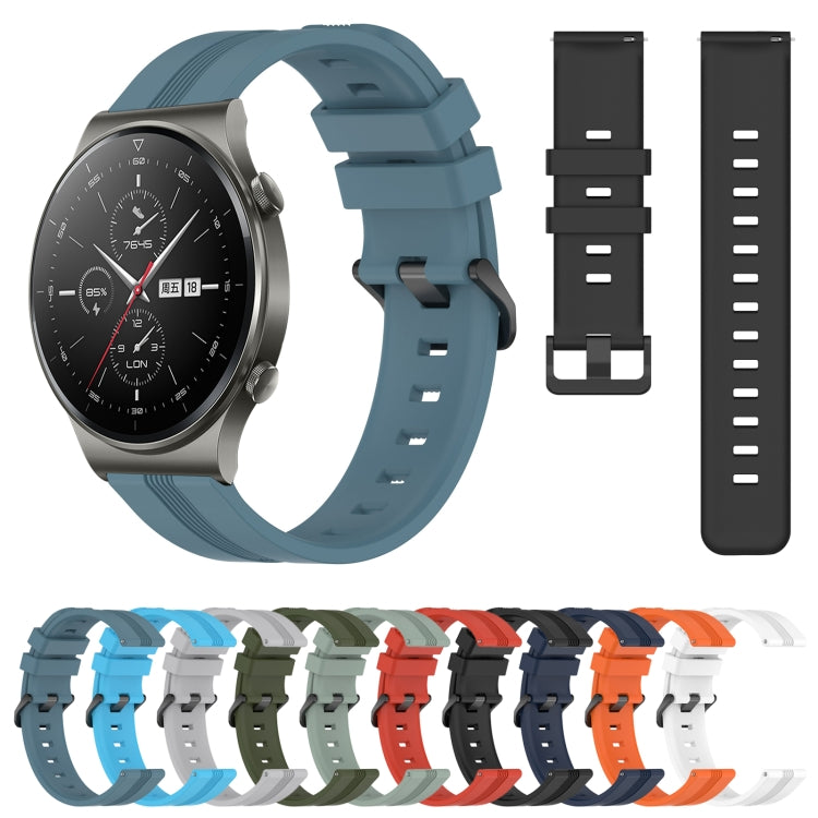 For Huawei GT2 Pro 22mm Concave Striped Slicone Watch Band(Grey) - free shipping - PMC TechLife - Order now!