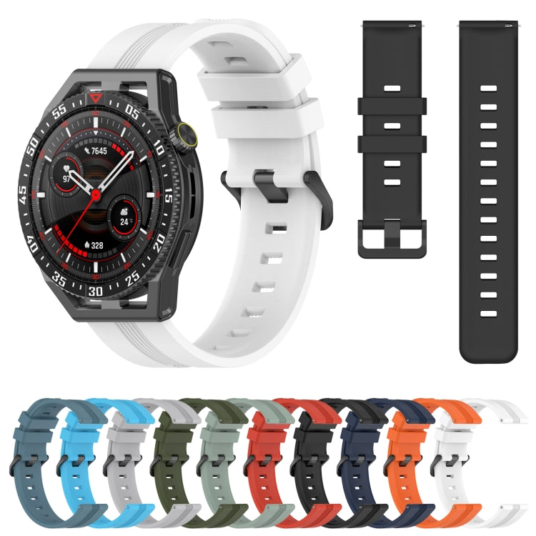 For Huawei Watch GT3 SE 22mm Concave Striped Slicone Watch Band(Orange) - free shipping - PMC TechLife - Order now!