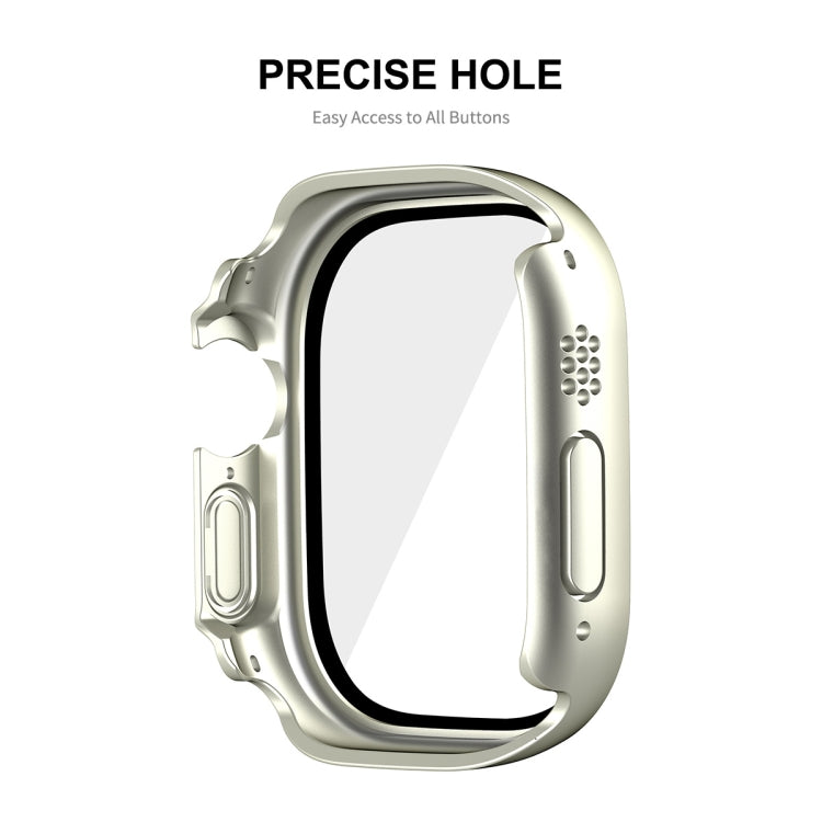 For Apple Watch Ultra / Ultra 2 49mmENKAY Hat-Prince Waterproof Full Coverage PC Frame + 9H Tempered Glass Case(Dark Blue) - Watch Cases by ENKAY | Online Shopping South Africa | PMC TechLife | Buy Now Pay Later Mobicred
