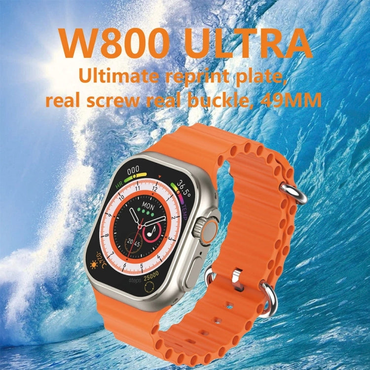 W800 Ultra 2.02 inch Color Screen Smart Watch,Support Heart Rate Monitoring / Blood Pressure Monitoring(Black) - free shipping - PMC TechLife - Order now!