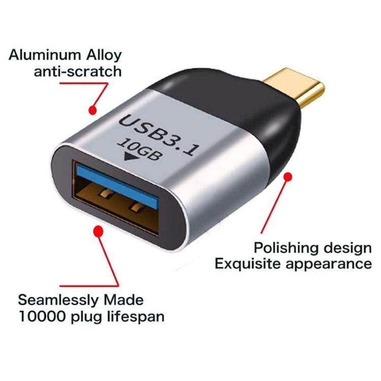 USB 3.0 Type A Female to USB 3.1 Type C Male Host OTG Data 10Gbps Adapter for Laptop & Phone - Cable & Adapters by PMC TechLife | Online Shopping South Africa | PMC TechLife