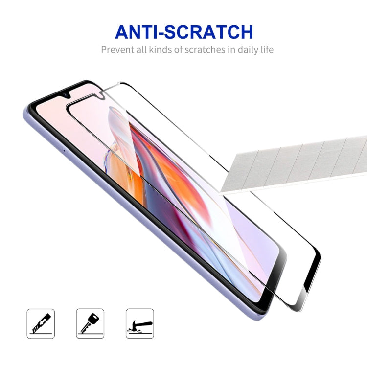 For Xiaomi Redmi 12C / Poco C55 ENKAY Hat-Prince Full Glue 0.26mm 9H 2.5D Tempered Glass Full Film - free shipping - PMC TechLife - Order now!