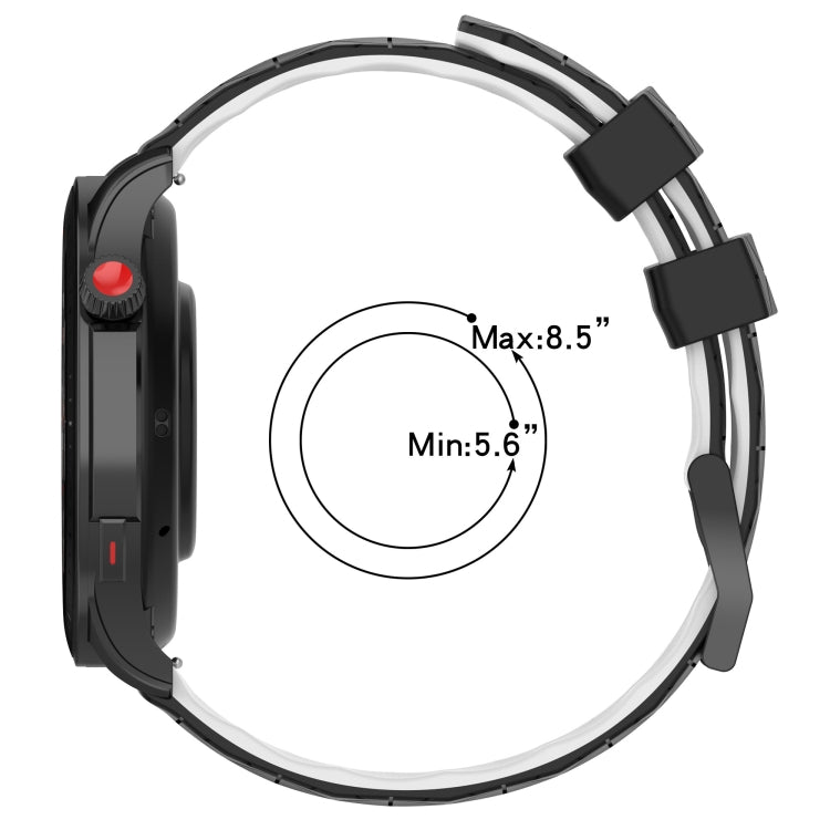 For Xiaomi MI Watch S1 Active 22mm Football Pattern Two-Color Silicone Watch Band(Olive Green + Black) - Watch Bands by PMC TechLife | Online Shopping South Africa | PMC TechLife | Buy Now Pay Later Mobicred