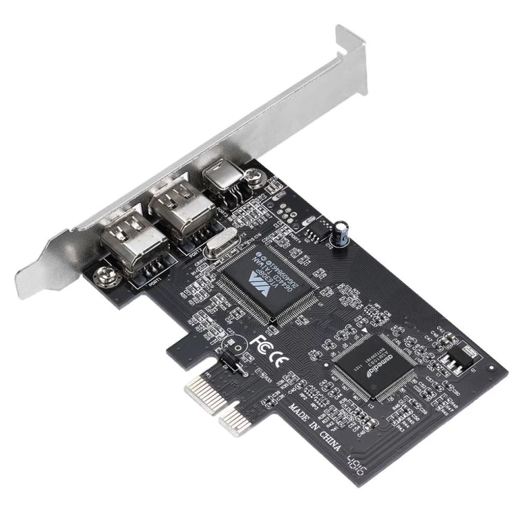 PCI-E 3 Ports 1394a 1394b Firewire Expansion Card 2 x 6 Pin + 1 x 4 Pin for Desktop PC - Add-on Cards by PMC Jewellery | Online Shopping South Africa | PMC Jewellery