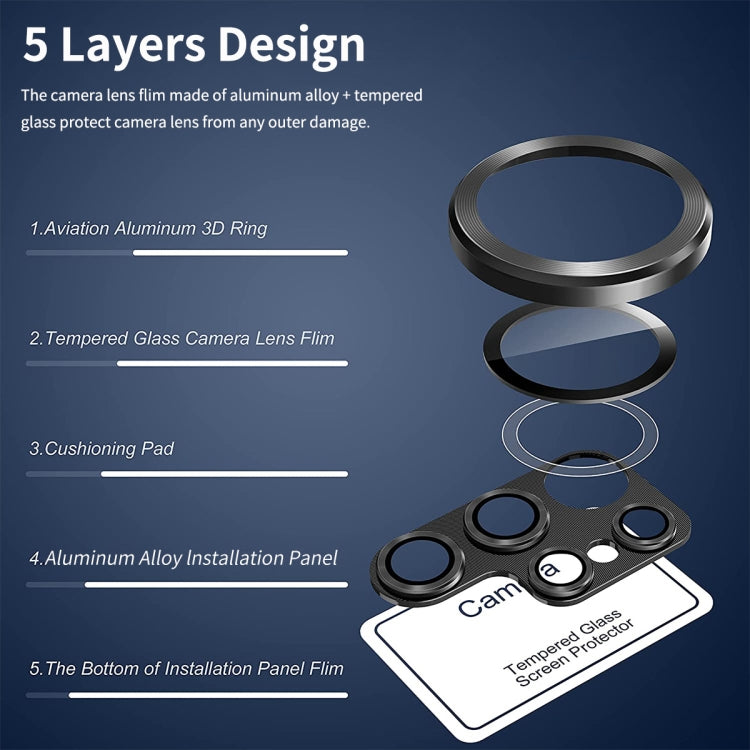 For Samsung Galaxy S23 Ultra ENKAY 9H Rear Camera Lens Aluminium Alloy Tempered Glass Film(Dark Green) - free shipping - PMC TechLife - Order now!