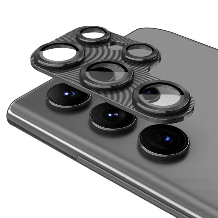 For Samsung Galaxy S22 Ultra ENKAY 9H Rear Camera Lens Aluminium Alloy Tempered Glass Film(Black) - free shipping - PMC TechLife - Order now!