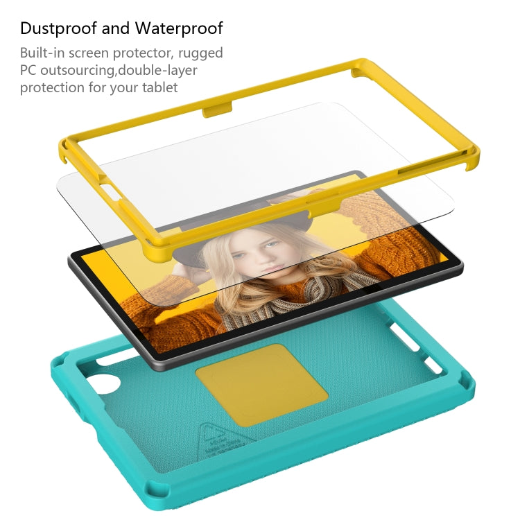 For Samsung Galaxy Tab A7 Lite T220/T225 2020 EVA Hybrid PC Shockproof Tablet Case with Frame(Glacial Green) - free shipping - PMC TechLife - Order now!