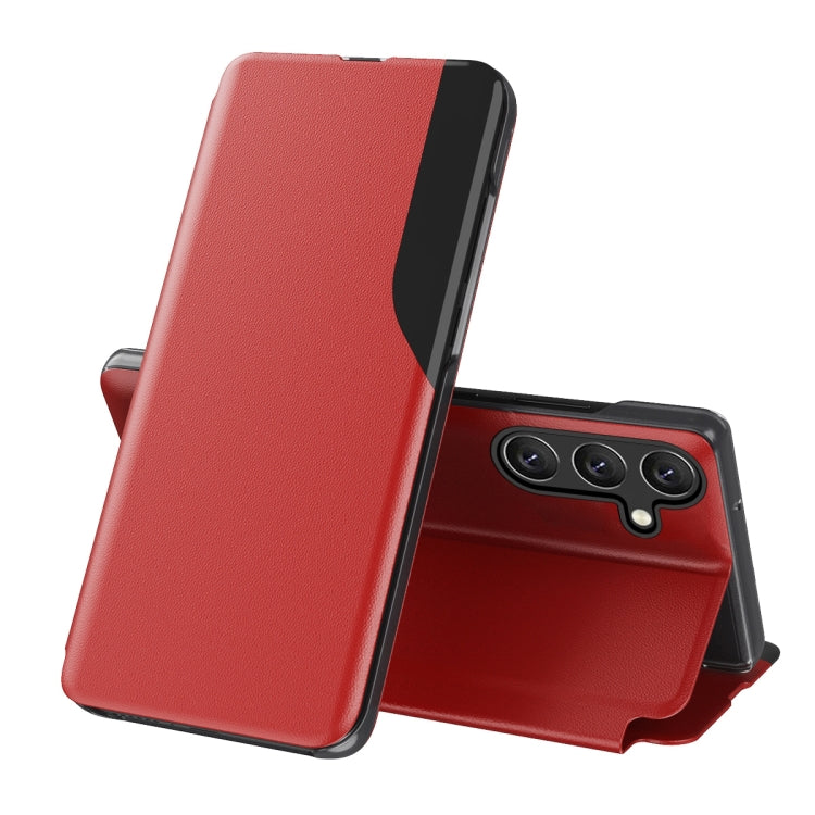 For Samsung Galaxy A54 5G Attraction Flip Holder Leather Phone Case(Red) - free shipping - PMC TechLife - Order now!