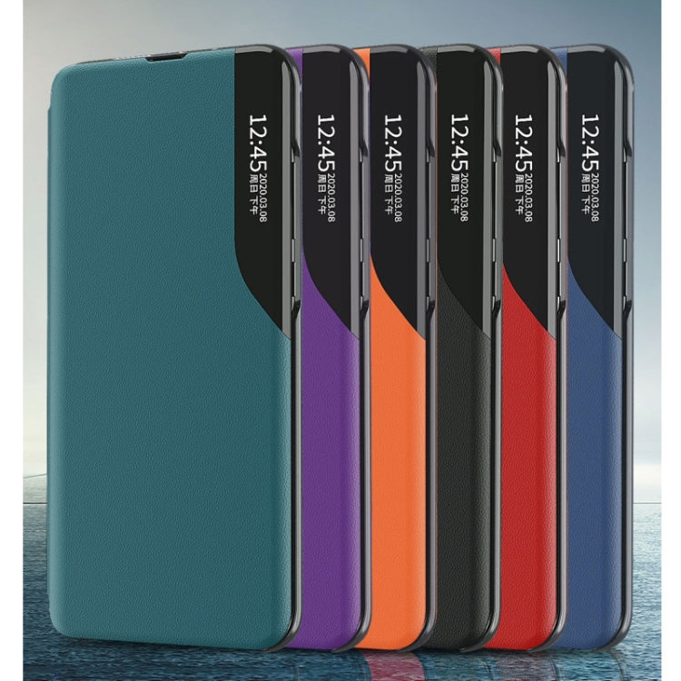 For Xiaomi Redmi 12C Side Display Adsorption Leather Phone Case(Black) - free shipping - PMC TechLife - Order now!