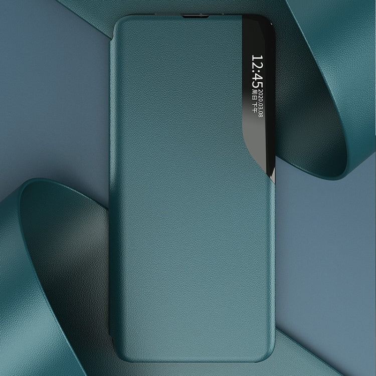 For Xiaomi Redmi 12C Side Display Adsorption Leather Phone Case(Black) - free shipping - PMC TechLife - Order now!