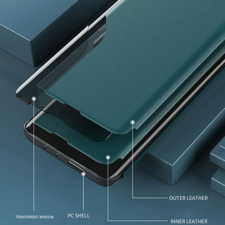 For Xiaomi Redmi 12C Side Display Adsorption Leather Phone Case(Black) - free shipping - PMC TechLife - Order now!