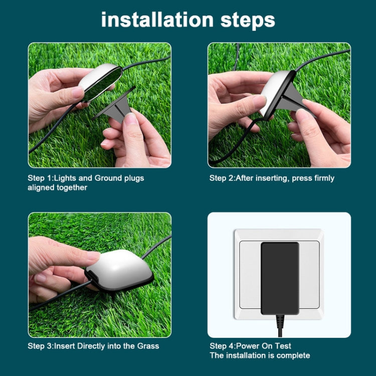 CP01 Outdoor WIFI Smart APP Control Garden Lamp Music Sync Outdoor Ground Lights(EU Plug) - Buried Lights by PMC TechLife | Online Shopping South Africa | PMC TechLife