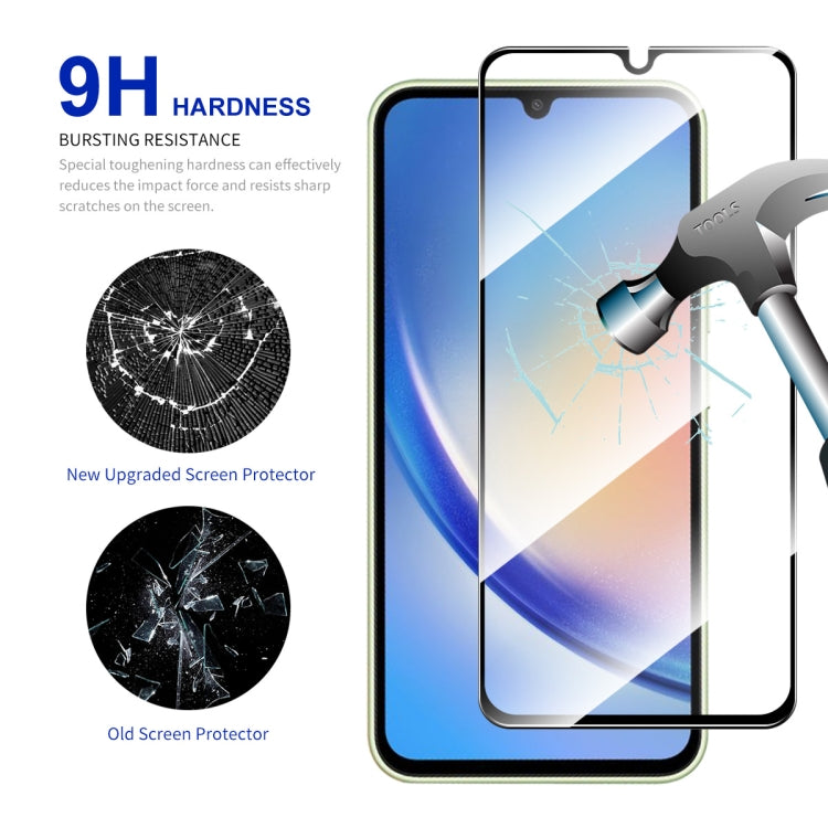 For Samsung Galaxy A34 5G / M34 / F34 5pcs ENKAY Hat-Prince Full Glue High Aluminum-silicon Tempered Glass Film - free shipping - PMC TechLife - Order now!