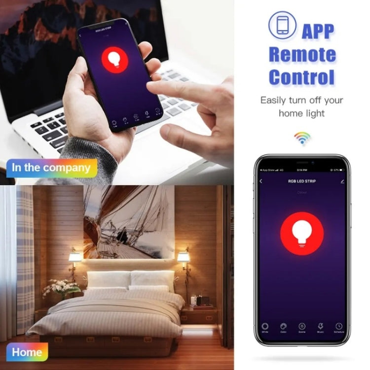 DP01 2pcs TUYA WiFi Smart Light Bulb 15W E26 E27 RGB + White + Warm White LED Bulb - LED Bulbs by PMC TechLife | Online Shopping South Africa | PMC TechLife