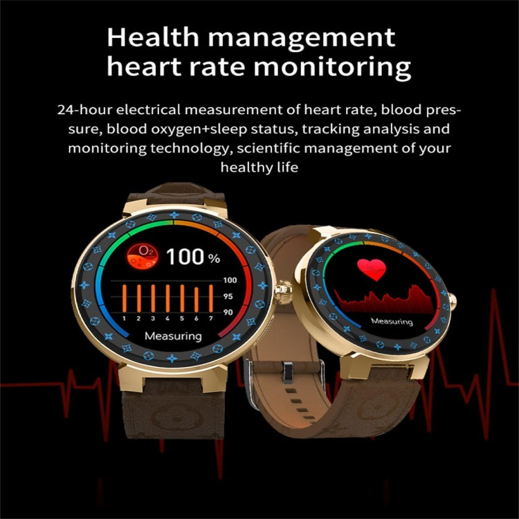 JLV68 1.35 inch Color Screen Smart Watch,Support Heart Rate Monitoring / Blood Pressure Monitoring(Gold) - free shipping - PMC TechLife - Order now!