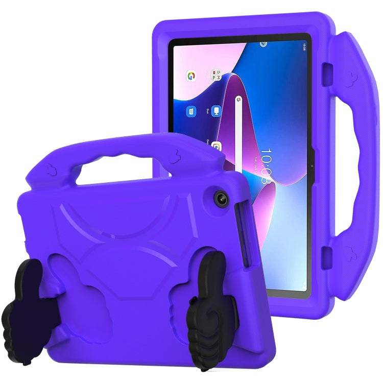 For Lenovo Tab M10 3rd Gen 10.1 TB-328 Thumb Bracket EVA Shockproof Tablet Case(Purple) - free shipping - PMC TechLife - Order now!