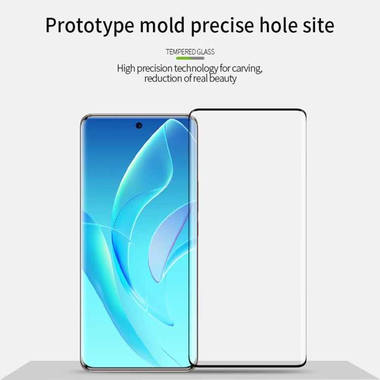 For OnePlus Ace 2 PINWUYO 9H 3D Hot Bending Tempered Glass Film(Black) - OnePlus Tempered Glass by PINWUYO | Online Shopping South Africa | PMC TechLife | Buy Now Pay Later Mobicred