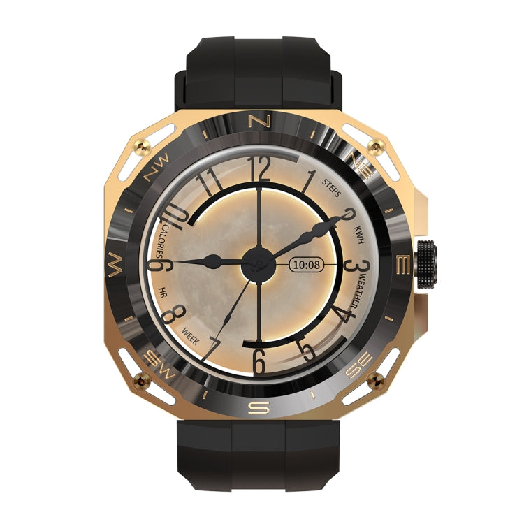 E25 1.43 inch Color Screen Smart Watch,Support Heart Rate Monitoring / Blood Pressure Monitoring(Gold) - Smart Wear by PMC TechLife | Online Shopping South Africa | PMC TechLife