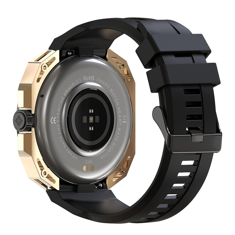E25 1.43 inch Color Screen Smart Watch,Support Heart Rate Monitoring / Blood Pressure Monitoring(Gold) - Smart Wear by PMC TechLife | Online Shopping South Africa | PMC TechLife