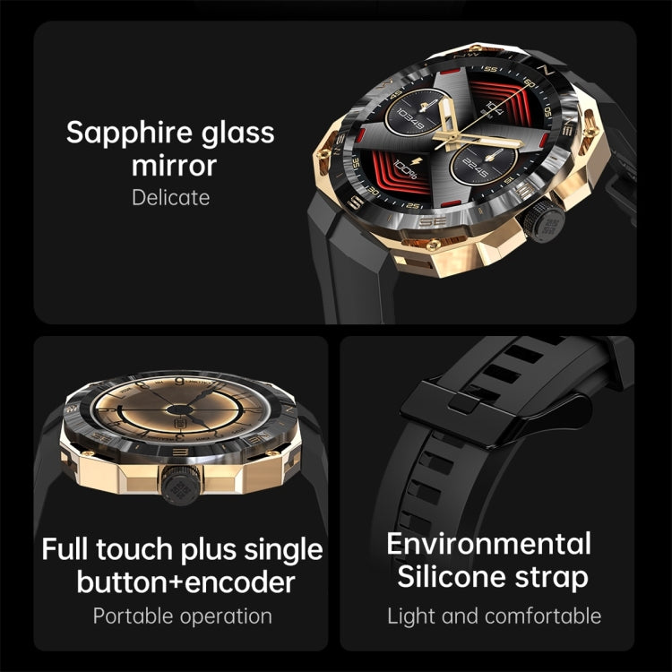 E25 1.43 inch Color Screen Smart Watch,Support Heart Rate Monitoring / Blood Pressure Monitoring(Black) -  by PMC TechLife | Online Shopping South Africa | PMC TechLife