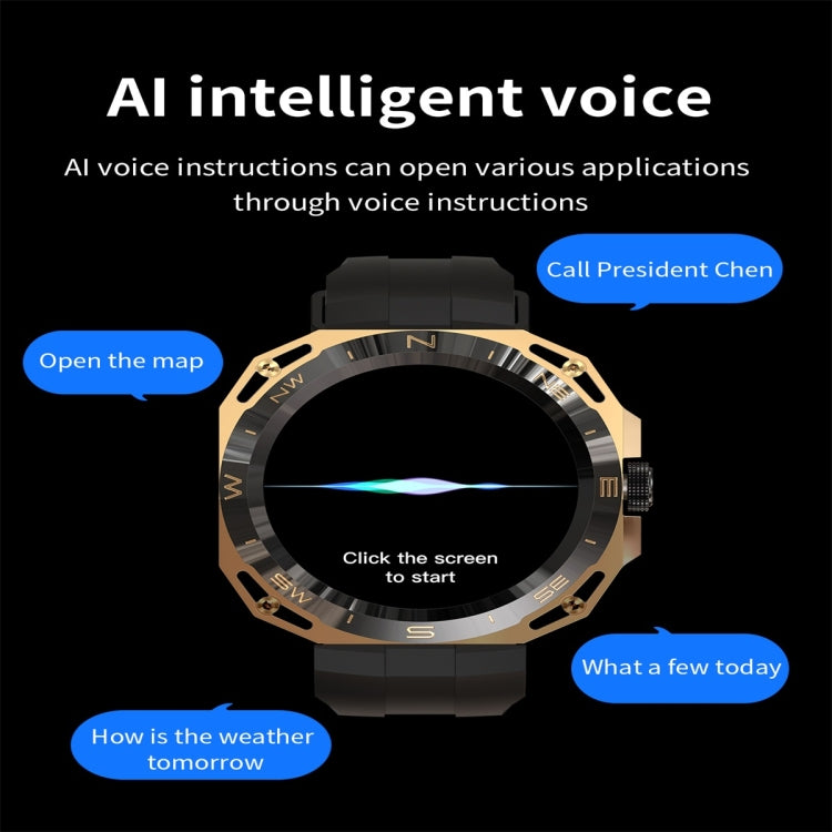 E25 1.43 inch Color Screen Smart Watch,Support Heart Rate Monitoring / Blood Pressure Monitoring(Black) -  by PMC TechLife | Online Shopping South Africa | PMC TechLife