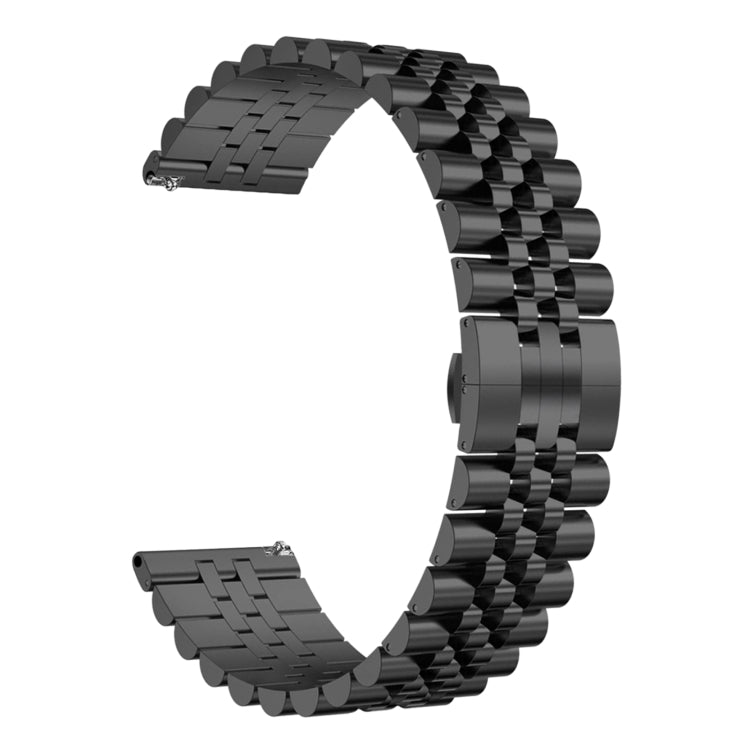 For Huawei Watch GT3 SE Five Bull Half Round Stainless Steel Watch Band + Strap Removal Tool(Black) -  by PMC TechLife | Online Shopping South Africa | PMC TechLife