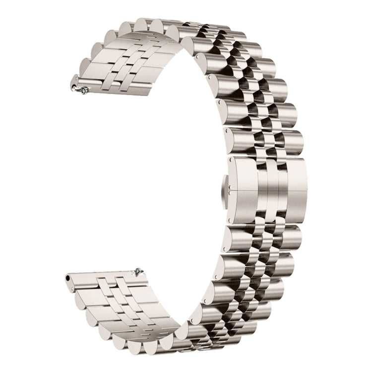 For Huawei Watch Buds Five Bull Half Round Stainless Steel Watch Band + Strap Removal Tool(Starlight Color) - Smart Wear by PMC TechLife | Online Shopping South Africa | PMC TechLife