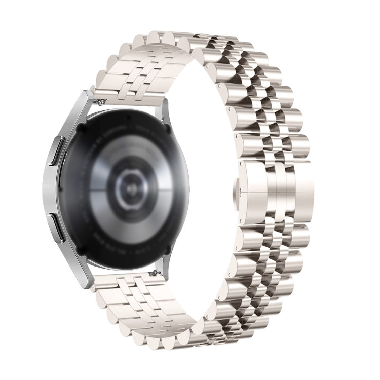 For Huawei Watch GT Runner Five Bull Half Round Stainless Steel Watch Band + Strap Removal Tool(Starlight Color) -  by PMC TechLife | Online Shopping South Africa | PMC TechLife