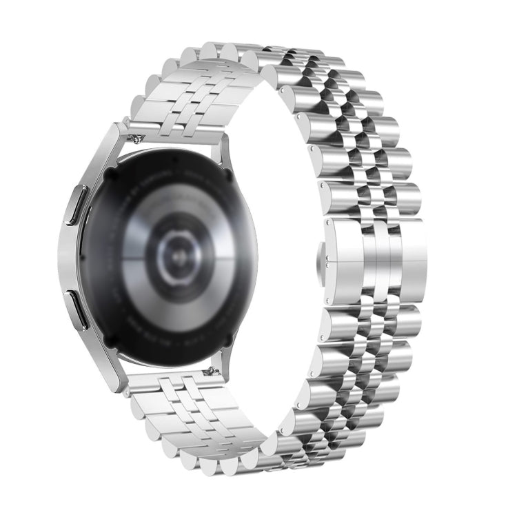 For Huawei Watch GT3 46mm Five Bull Half Round Stainless Steel Watch Band + Strap Removal Tool(Silver) - Smart Wear by PMC TechLife | Online Shopping South Africa | PMC TechLife