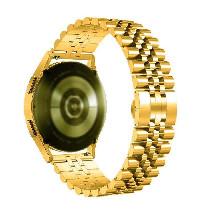 For Huawei Watch GT2 Pro / GT 2e Five Bull Half Round Stainless Steel Watch Band + Strap Removal Tool(Gold) - Smart Wear by PMC TechLife | Online Shopping South Africa | PMC TechLife