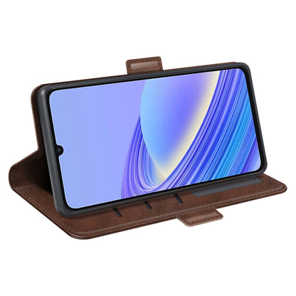 For TCL 40 SE Dual-side Magnetic Buckle Leather Phone Case(Brown) - More Brand by PMC Jewellery | Online Shopping South Africa | PMC Jewellery