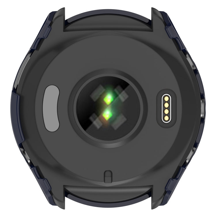 For Garmin Forerunner 965 PC + Toughened Film Integrated Watch Protective Case(Ivory) - Smart Wear by PMC TechLife | Online Shopping South Africa | PMC TechLife