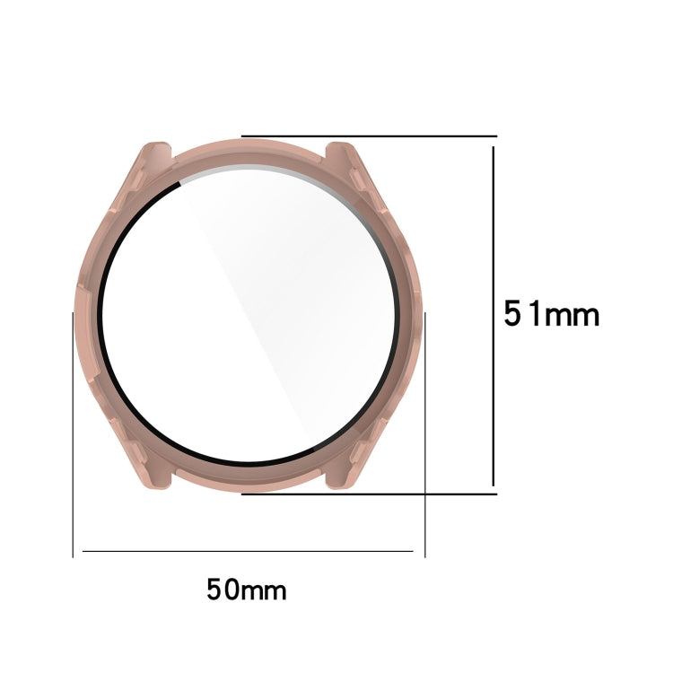 For Garmin Forerunner 965 PC + Toughened Film Integrated Watch Protective Case(Ivory) - Smart Wear by PMC TechLife | Online Shopping South Africa | PMC TechLife