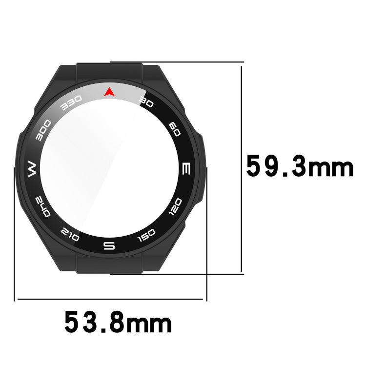 For Huawei Watch Ultimate PC+ Toughened Film Integrated Watch Protective Case(Black) - Smart Wear by PMC TechLife | Online Shopping South Africa | PMC TechLife