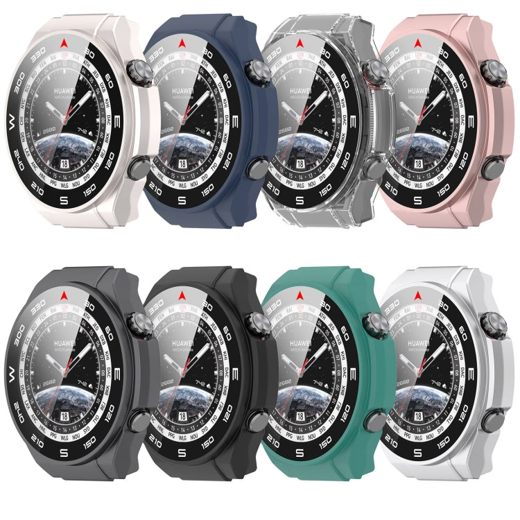 For Huawei Watch Ultimate PC+ Toughened Film Integrated Watch Protective Case(Black) - Smart Wear by PMC TechLife | Online Shopping South Africa | PMC TechLife