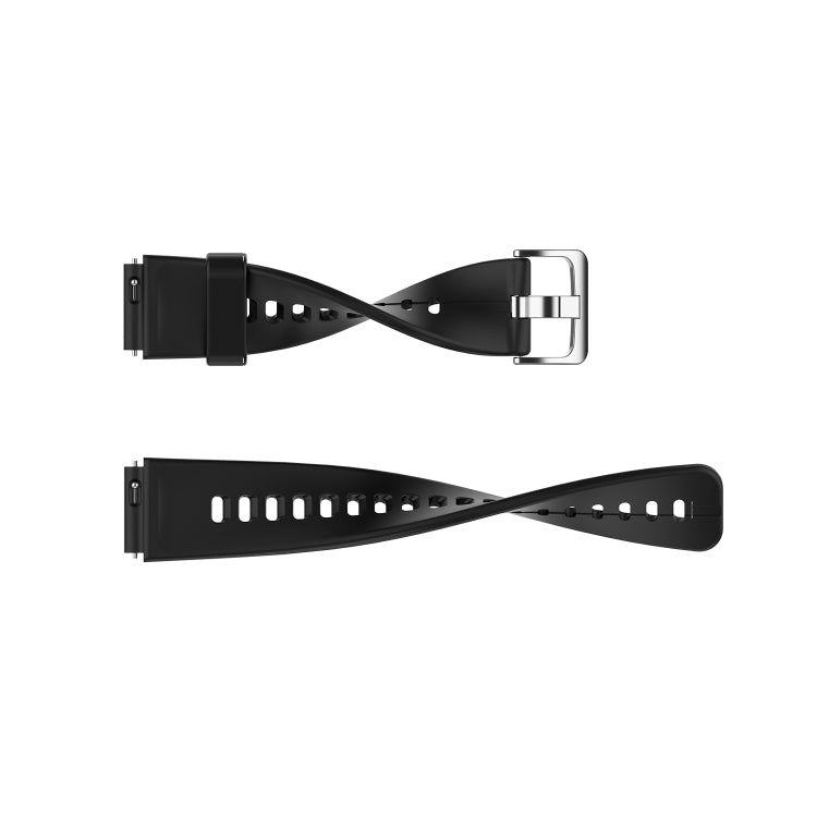 For Huawei Band 6 Solid Color Silicone Watch Band(Black) - Smart Wear by PMC TechLife | Online Shopping South Africa | PMC TechLife