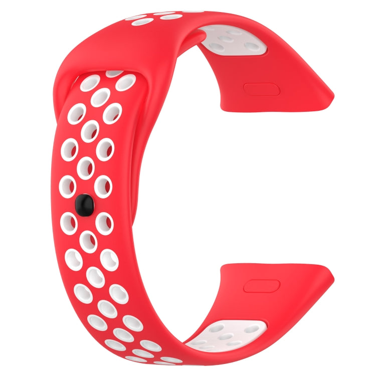 For Redmi Watch 3 Lite Sports Two-Color Silicone Watch Band(Red+White) - Smart Wear by PMC TechLife | Online Shopping South Africa | PMC TechLife