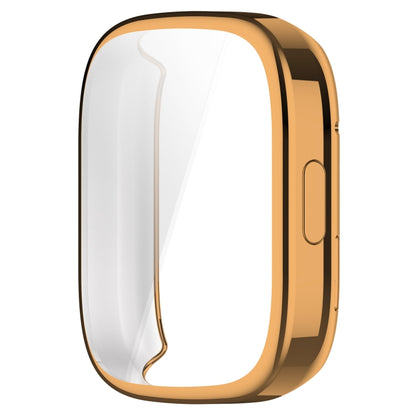 For Redmi Watch 3 TPU Fully Enclosed Watch Protective Case(Rose Gold) - Smart Wear by PMC Jewellery | Online Shopping South Africa | PMC Jewellery