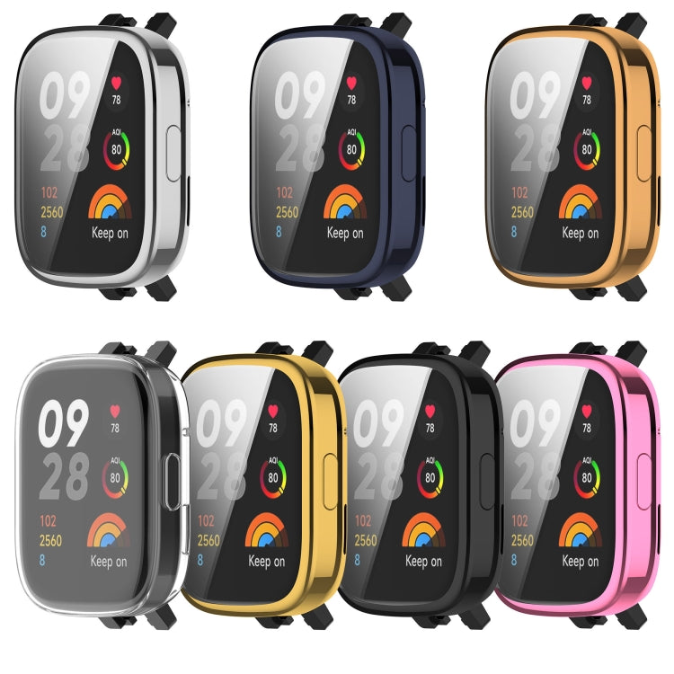 For Redmi Watch 3 Lite TPU Fully Enclosed Watch Protective Case(Gold) - Smart Wear by PMC TechLife | Online Shopping South Africa | PMC TechLife