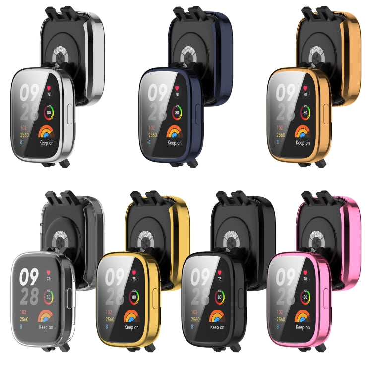 For Redmi Watch 3 Lite TPU Fully Enclosed Watch Protective Case(Gold) - Smart Wear by PMC TechLife | Online Shopping South Africa | PMC TechLife