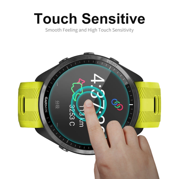 2pcs For Garmin Forerunner 965 ENKAY 0.2mm 9H Tempered Glass Screen Protector Watch Film - Smart Wear by ENKAY | Online Shopping South Africa | PMC TechLife