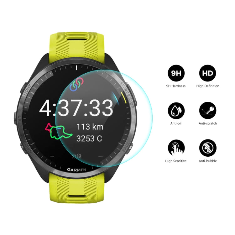 5pcs Compatible with Garmin Compatible witherunner 965 ENKAY 0.2mm 9H Tempered Glass Screen Protector Watch Film - Screen Protector by ENKAY | Online Shopping South Africa | PMC TechLife | Buy Now Pay Later Mobicred