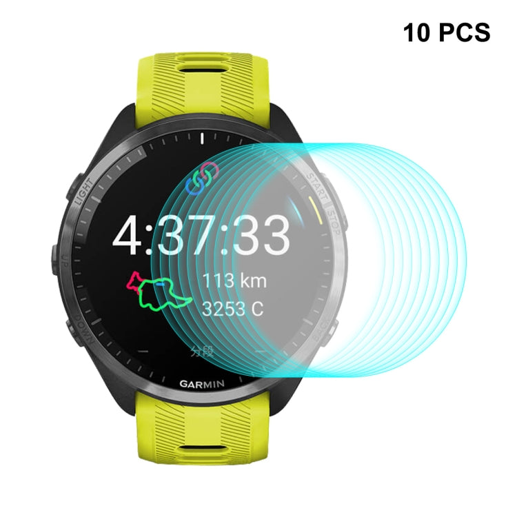 10pcs Compatible with Garmin Compatible witherunner 965 ENKAY 0.2mm 9H Tempered Glass Screen Protector Watch Film - Screen Protector by ENKAY | Online Shopping South Africa | PMC TechLife | Buy Now Pay Later Mobicred