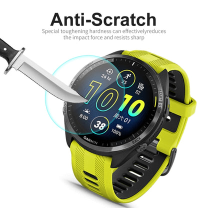 10pcs For Garmin Forerunner 965 ENKAY 0.2mm 9H Tempered Glass Screen Protector Watch Film - Smart Wear by ENKAY | Online Shopping South Africa | PMC Jewellery