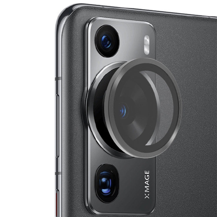For HUAWEI P60 / P60 Pro / P60 Art ENKAY Hat-Prince 9H Rear Camera Lens Aluminium Alloy Tempered Glass Film(Black) - Huawei Tempered Glass by ENKAY | Online Shopping South Africa | PMC TechLife | Buy Now Pay Later Mobicred