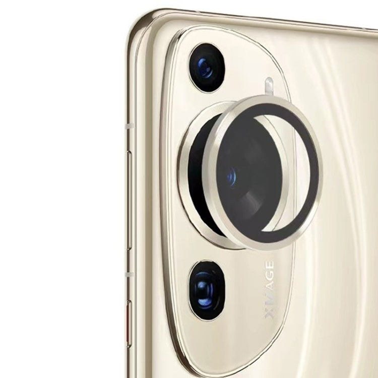 For HUAWEI P60 / P60 Pro / P60 Art ENKAY Hat-Prince 9H Rear Camera Lens Aluminium Alloy Tempered Glass Film(Golden) - Huawei Tempered Glass by ENKAY | Online Shopping South Africa | PMC TechLife | Buy Now Pay Later Mobicred