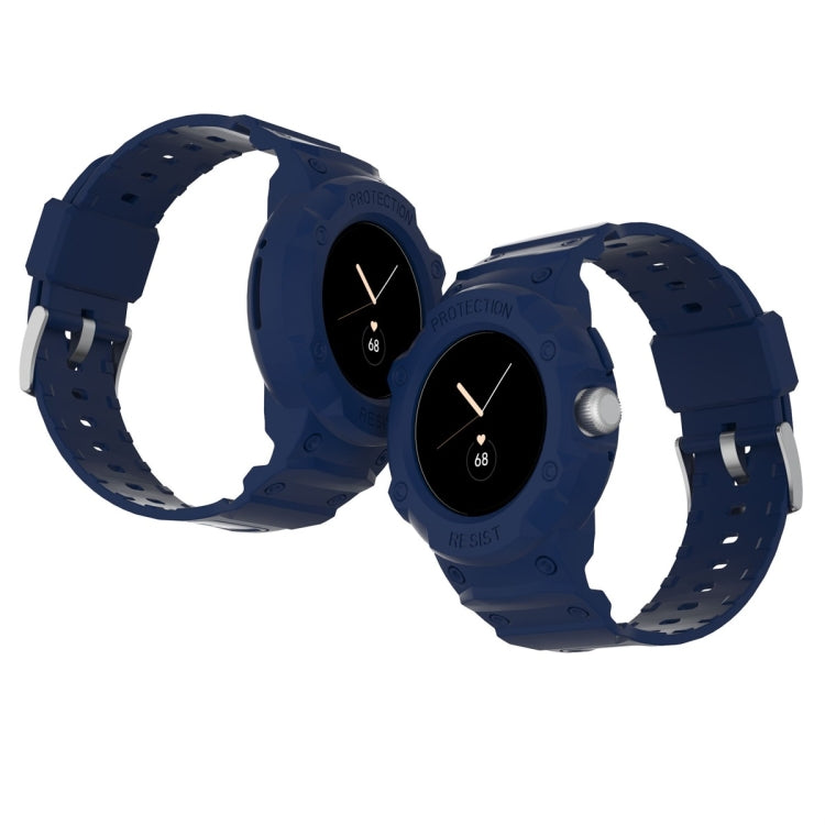 For Google Pixel Watch JUNSUNMAY Integrated TPU Adjustable Elastic Watch Band(Black) - Watch Bands by JUNSUNMAY | Online Shopping South Africa | PMC TechLife | Buy Now Pay Later Mobicred