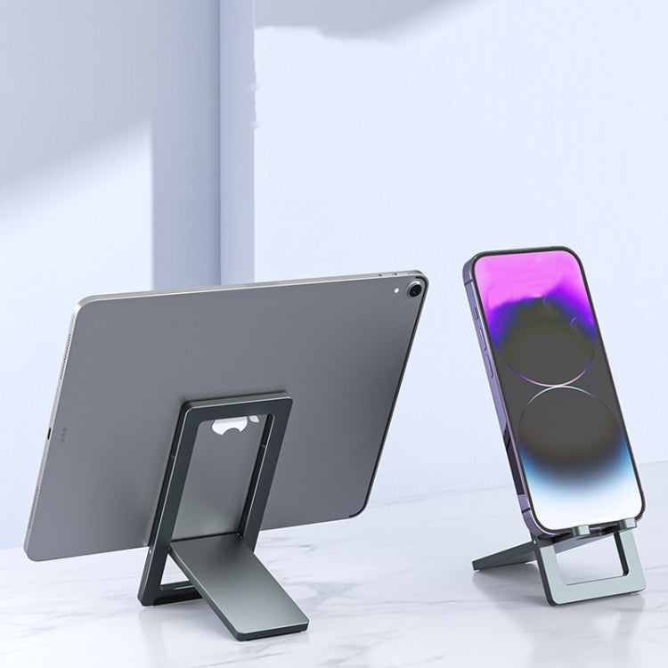 H18 Multifunctional Portable Phone Tablet Desktop Folding Stand(Silver) - Desktop Holder by PMC TechLife | Online Shopping South Africa | PMC TechLife